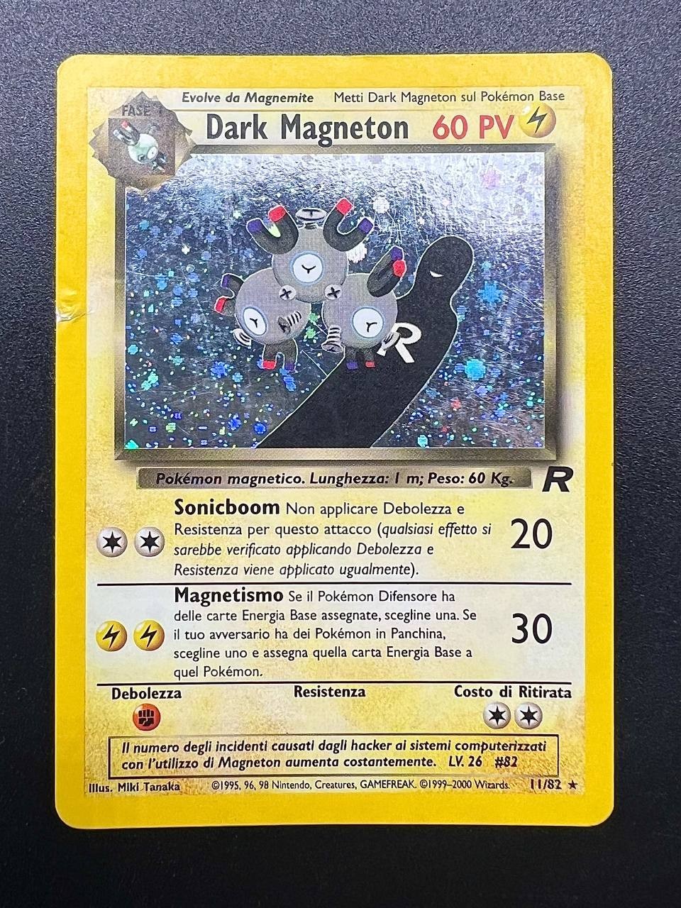 carta Pokémon Dark Magneton TR 11/82 Team Rocket Italiano good unlimited