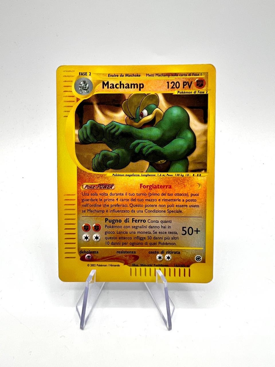 Pokemon Card Machamp 16/165 Reverse Holo Expedition ITA Italiano played