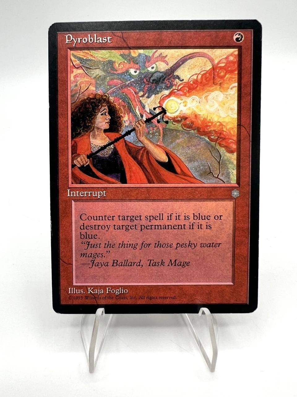 Carta Mtg Magic The Gathering 1995 Pyroclast Ice Age Pre owned Good no holo ENG