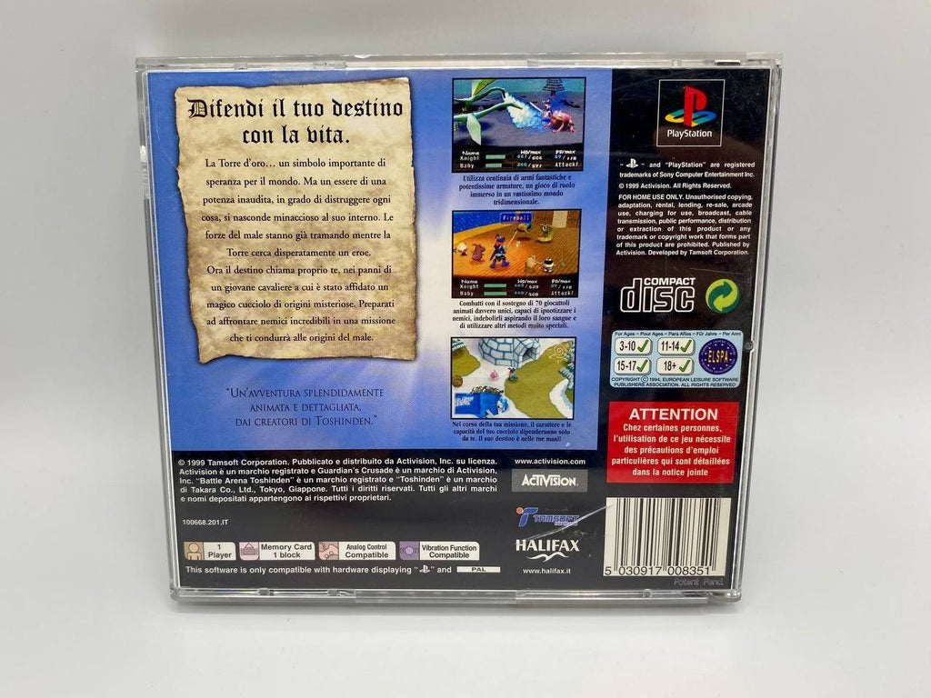 Guardian's Crusade PlayStation 1 PS1 Activision Completo Funzionante Italiano