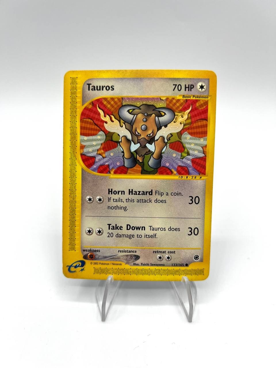 TAUROS 133/165 no Holo Expedition 2001 Pokemon Card vintage played inglese