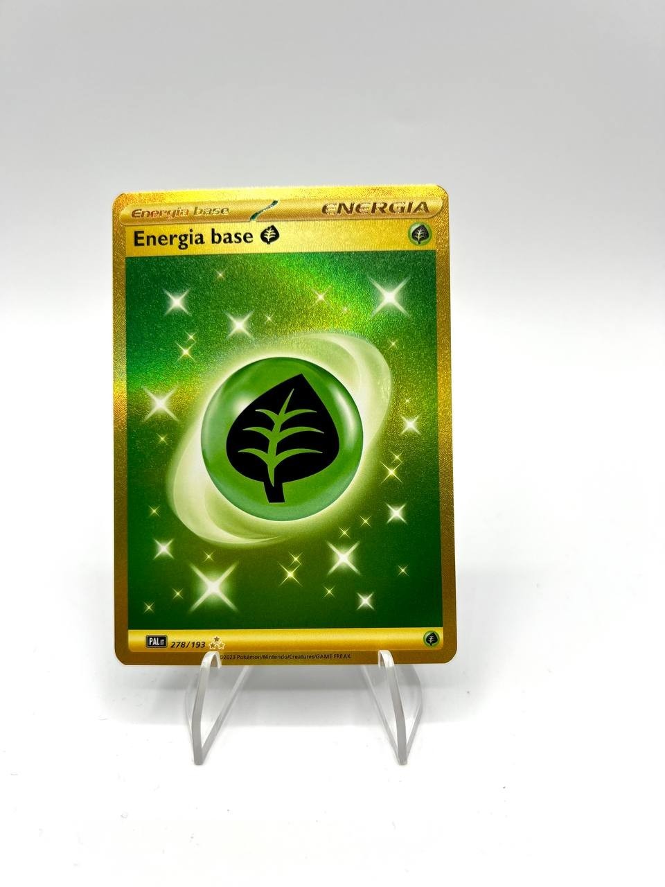 Carta Pokemon ENERGIA BASE erba 278/193 Evoluzioni a Paldea PAL Holo ITA NM