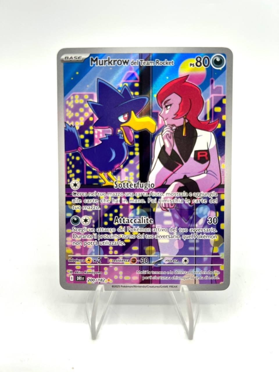 Pokemon Murkrow del Team Rocket 200/182 set Rivali Predestinati DRI Italiano NM