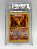 Carta pokemon Moltres 12/62 set Fossil Italiano Holo BGS 8 Vintage 1a Edizione