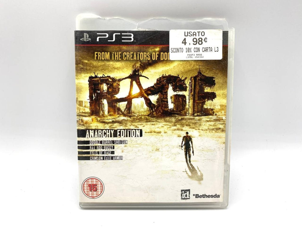 Rage Anarchy Edition PS3 PlayStation 3 ITA ITALIANO Completo e funzionante