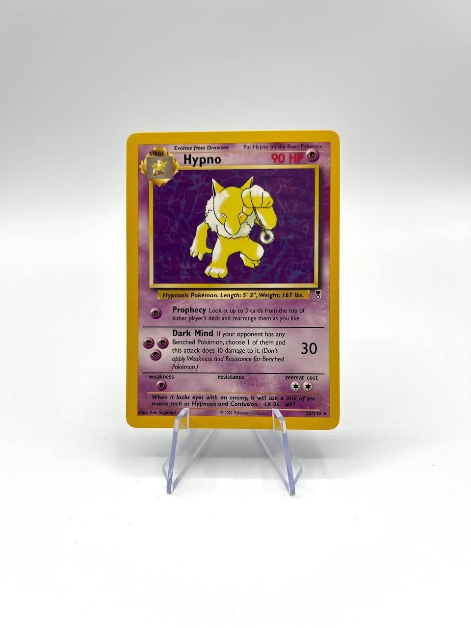 carta pokemon Hypno 25/110 Legendary Collection excellent inglese vintage