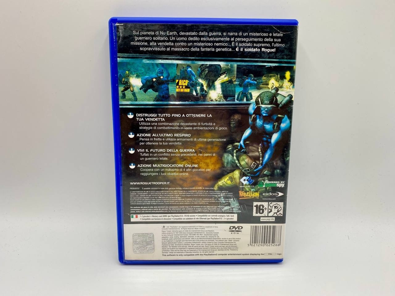 Videogioco Rogue trooper ps2 playstation Italiano pal Funzionante Completo