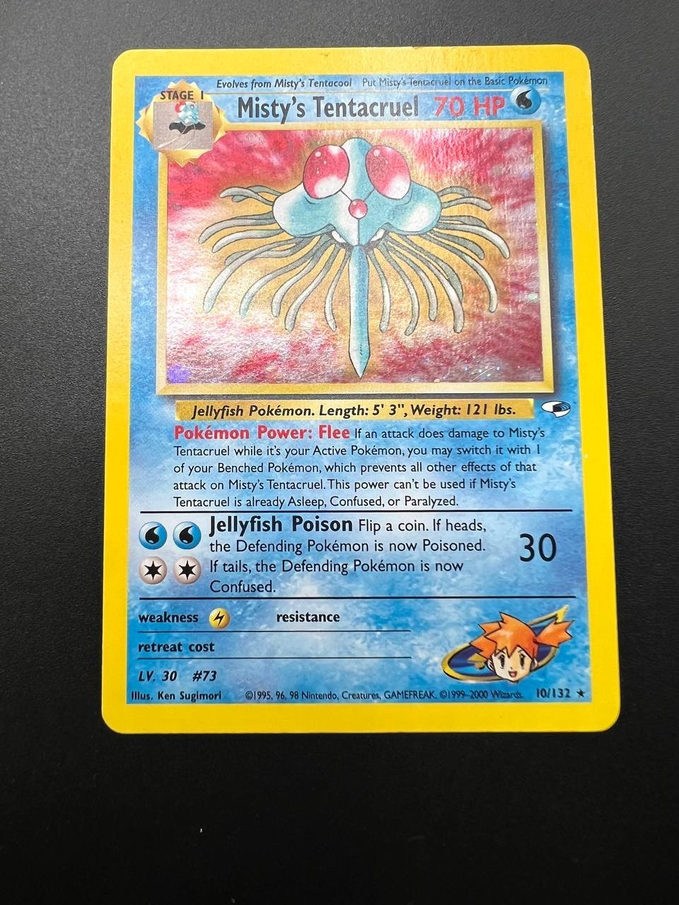 Carta Pokémon Misty's Tentacruel Gym Heroes Holo 010/132 Vintage Excellent ENG