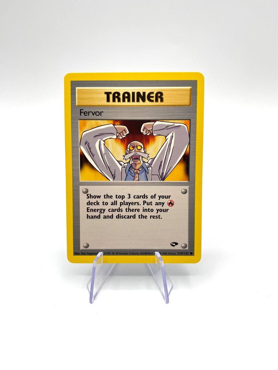 Carta pokemon Fervor 124/132 set Gym Heroes Excellent Vintage Inglese