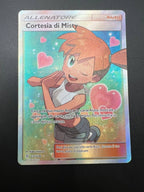 carta pokemon Cortesia di misty 235/236 set Sintonia mentale Italiano Near mint