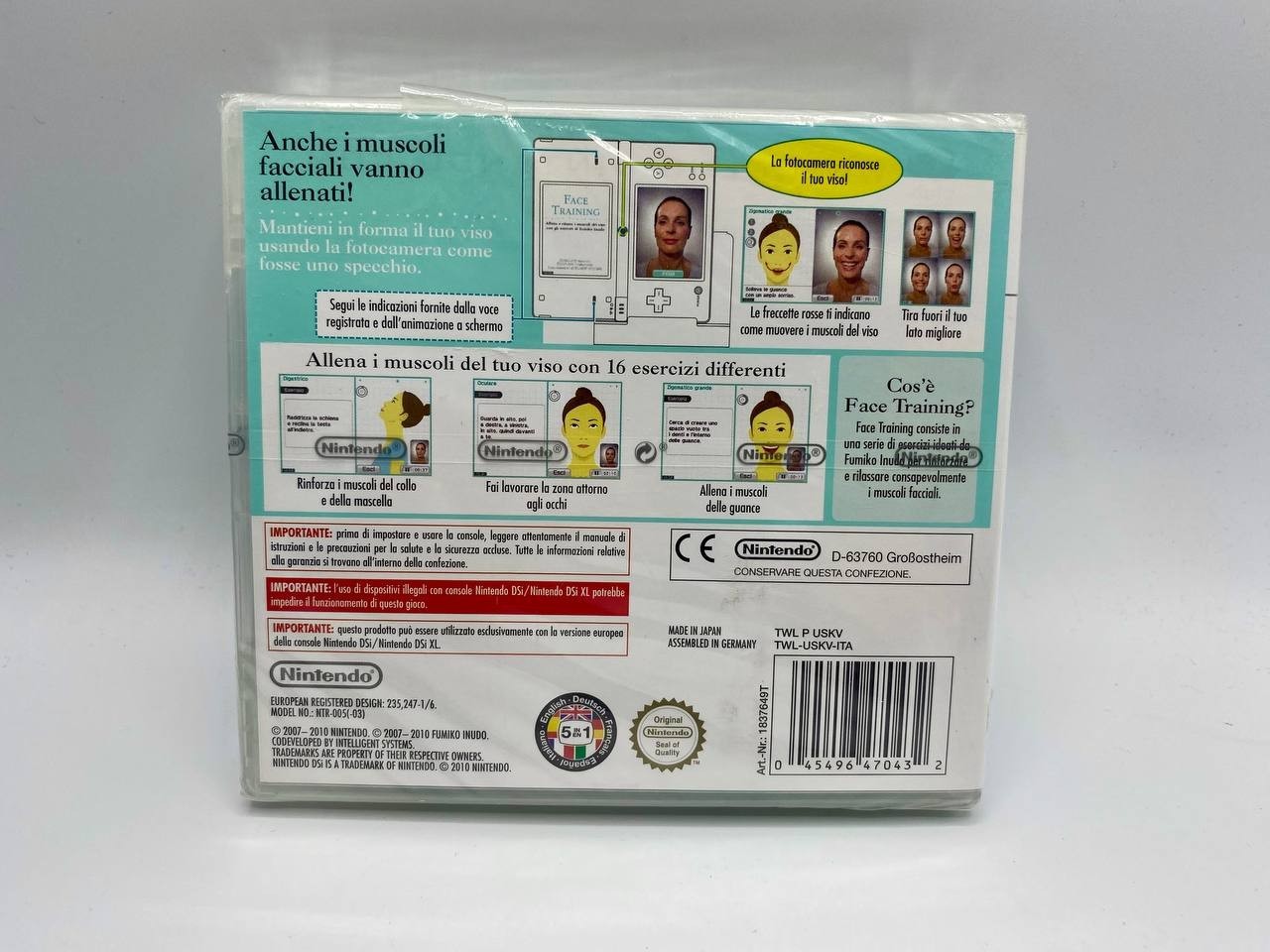 Videogioco Nintendo DS Face training Fumiko inudo Nuovo sigillato Italiano