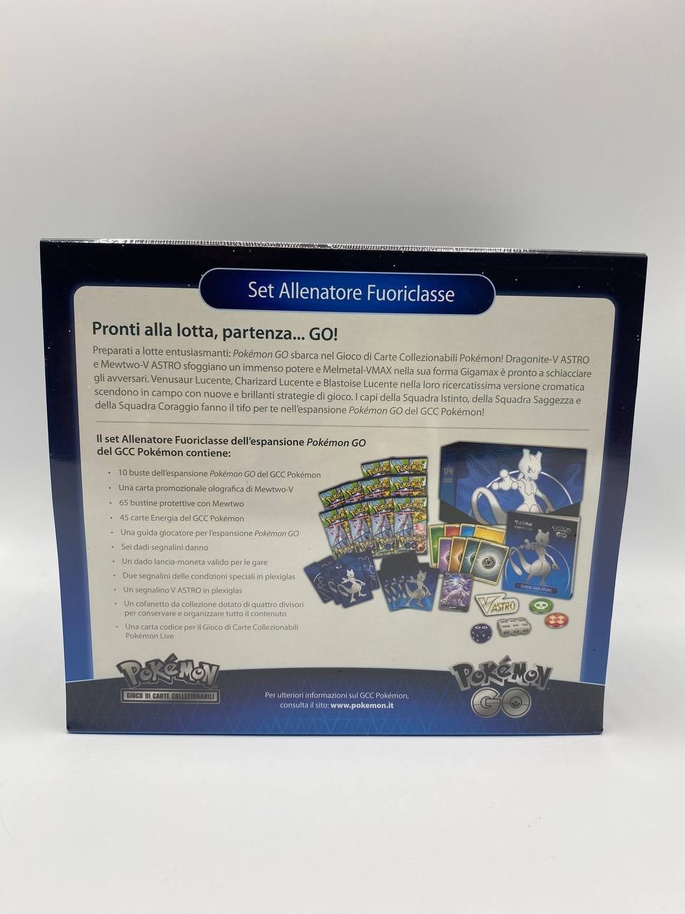 Pokémon Carta GO ETB Set Allenatore Fuoriclasse ITA Sealed Sigillato Mewtwo