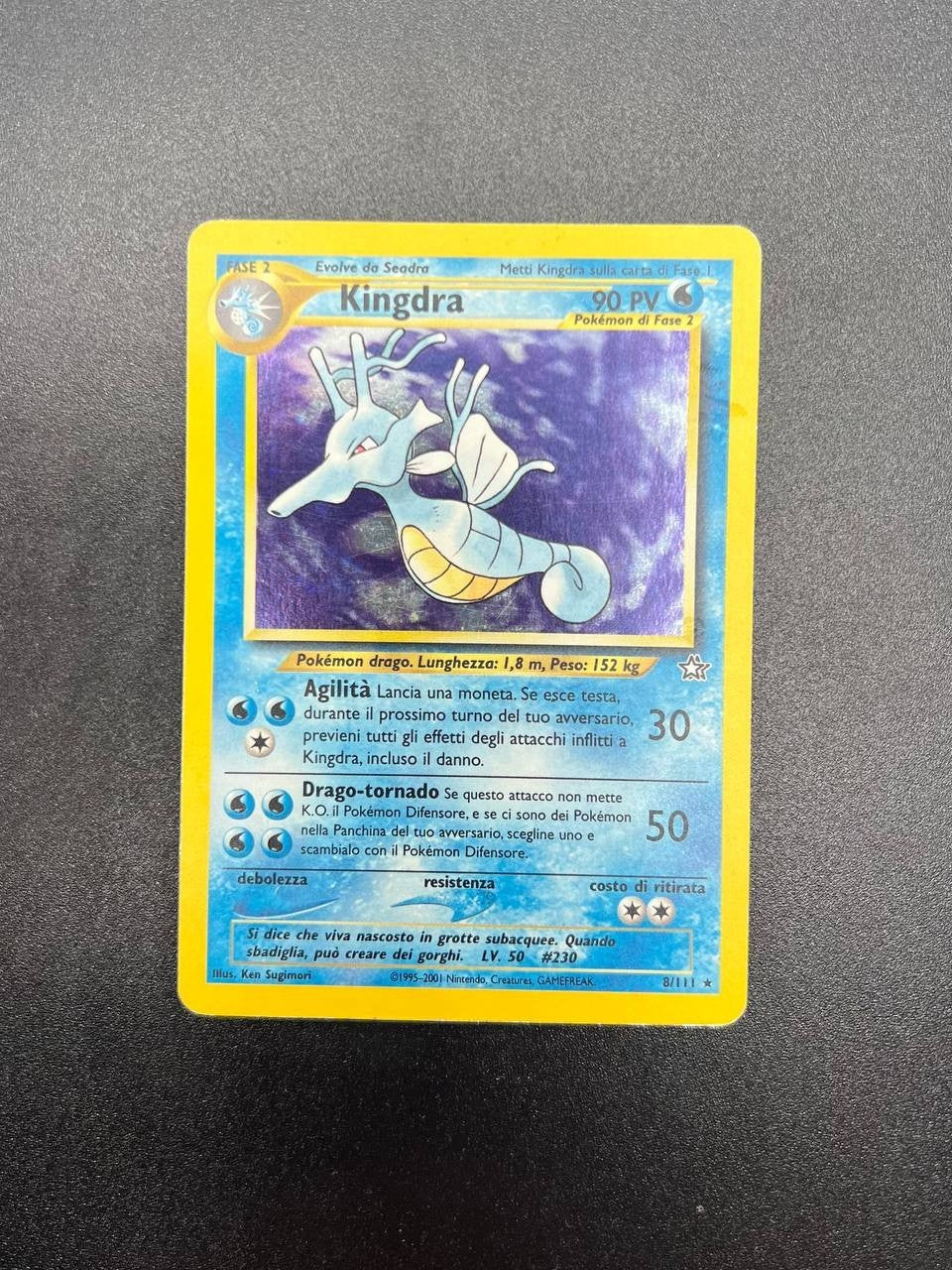 Pokemon TCG Kingdra Neo Genesis NG 8/111 Rara Holo italiano good no 1° ed