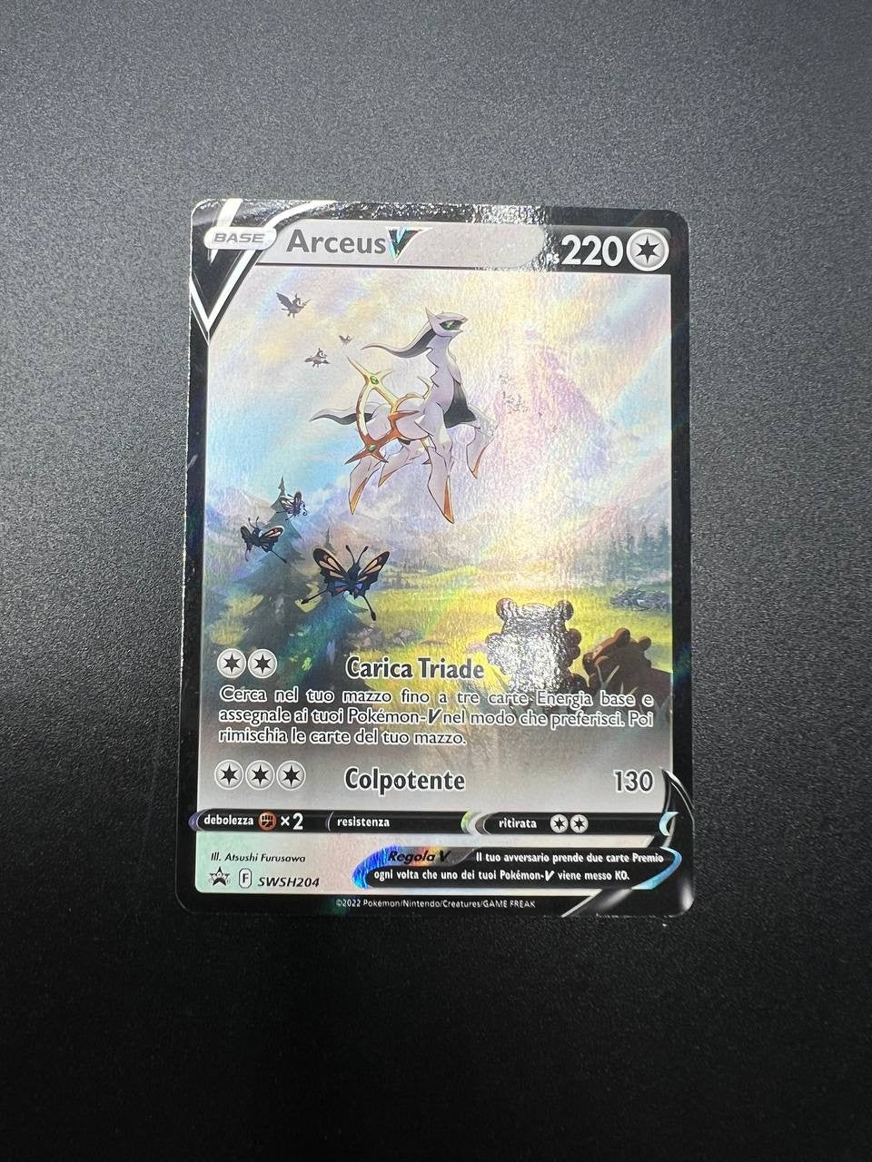Pokemon Arceus V SWSH204 Promo V Alternativa Alt Art italiano excellent