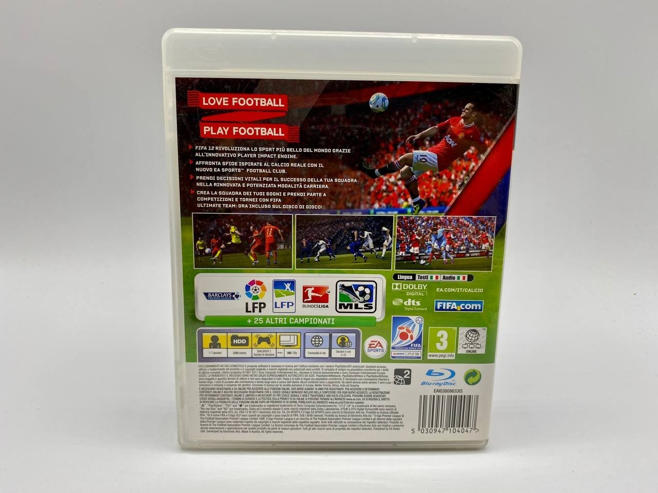 FIFA 12 PS3 Sony Playstation 3 PAL Italiano gioco calcio italiano Completo