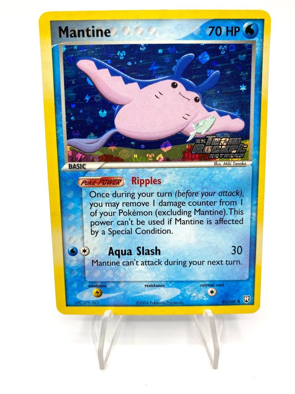 Carta pokemon Mantine EX Team Rocket Returns 45/109 Holo Stamped Near mint ENG