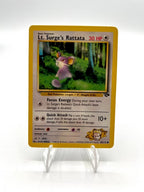 Carta pokemon Lt. Surge's Rattata 85/132 Gym Challenge Excellent Vintage Inglese