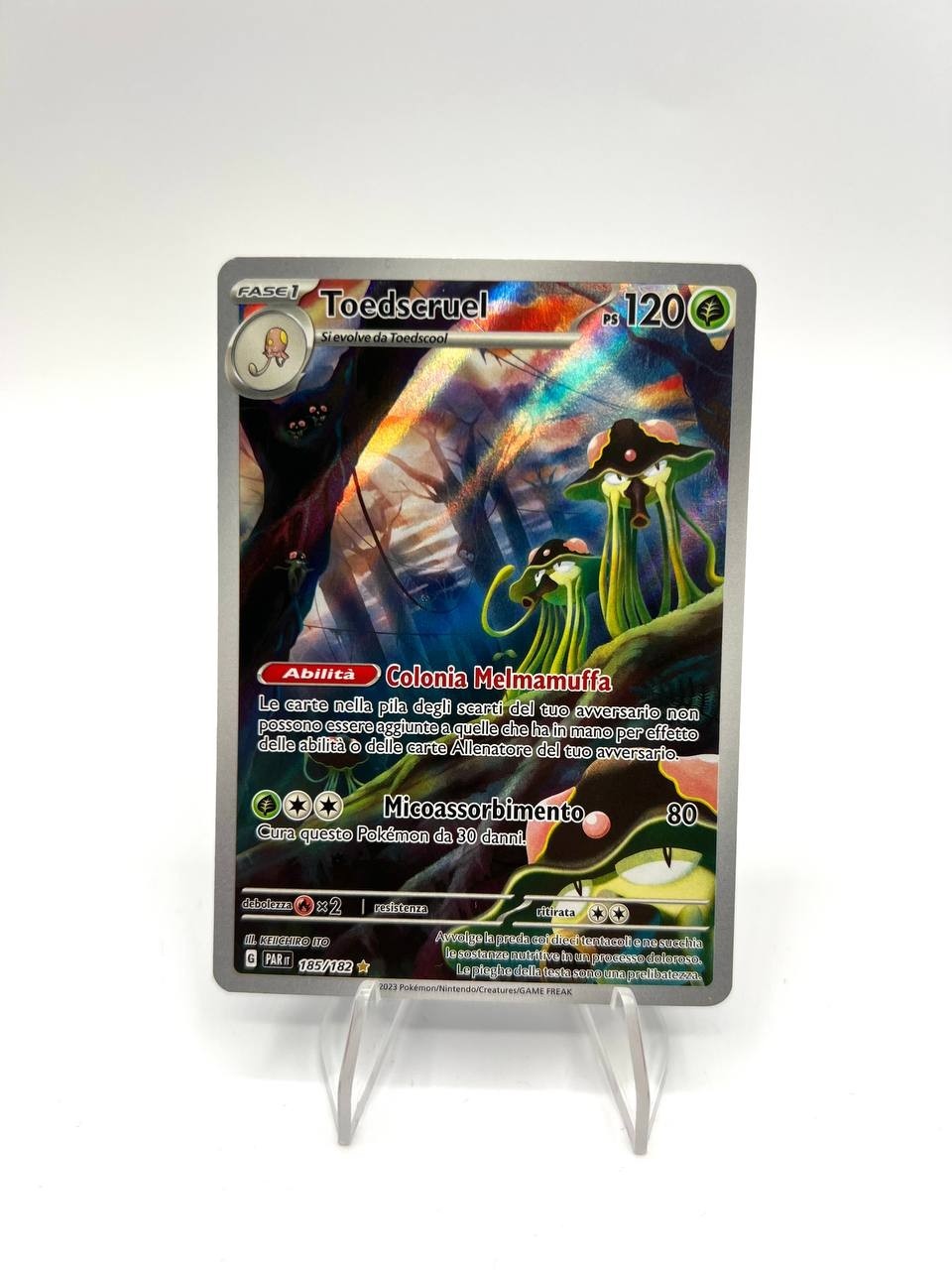 Carta Pokemon Toedscruel PAR 185/193 set Paradosso Temporale Italiano NM Holo