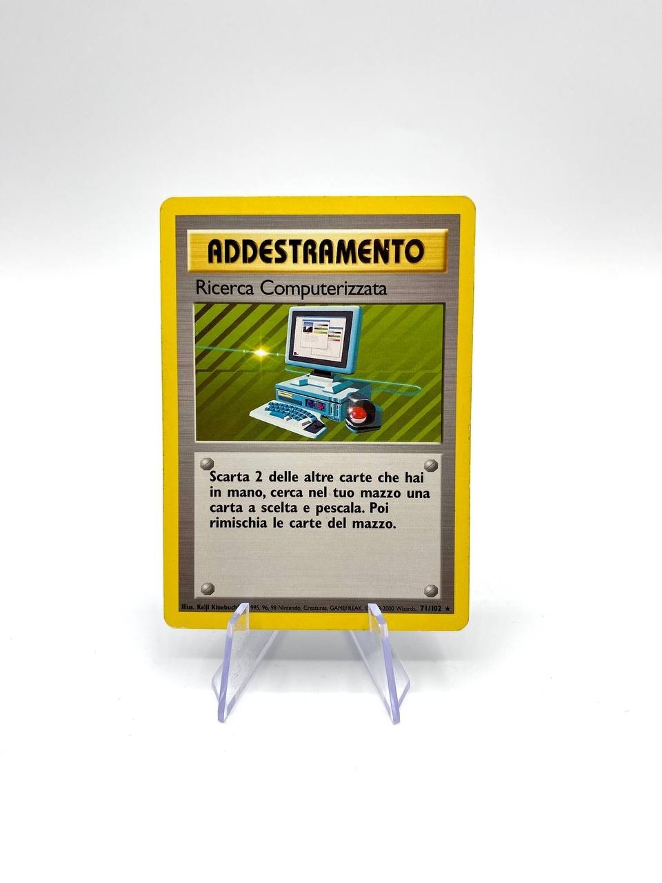 Carta pokemon Ricerca Computerizzata 71/102 set Base Excellent No holo Italiano