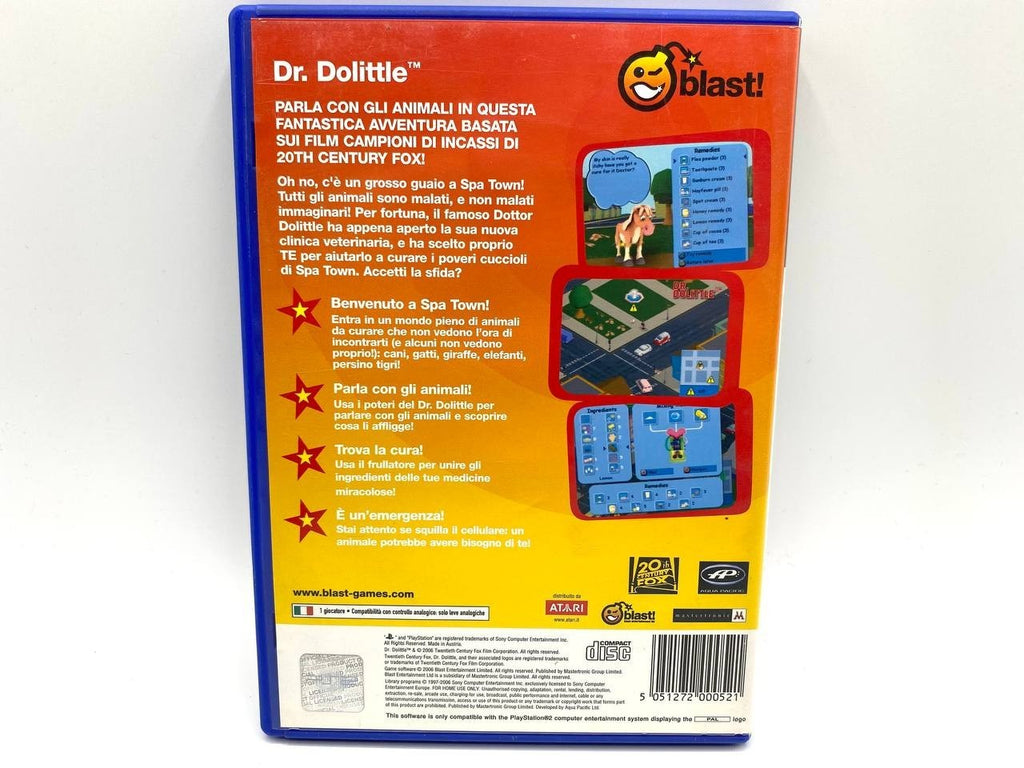 Dr Dolittle PS2 PlayStation 2 ITALIANO ITA COMPLETO E FUNZIONANTE TESTATO
