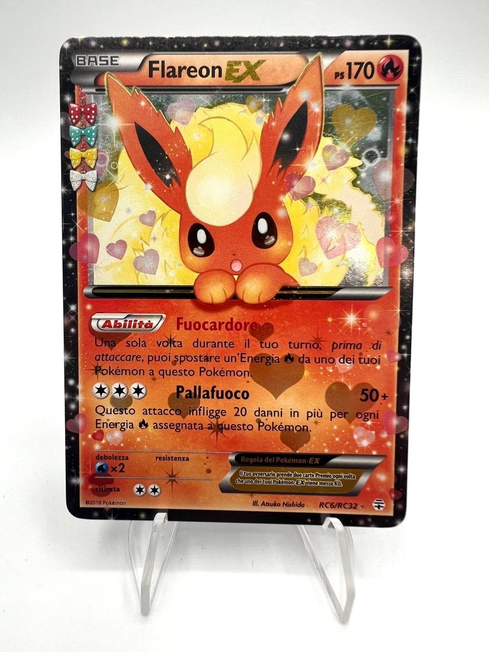 Carta pokemon Flareon EX RC6/RC32 set Generazioni 2016 Holo Good Italiano ITA