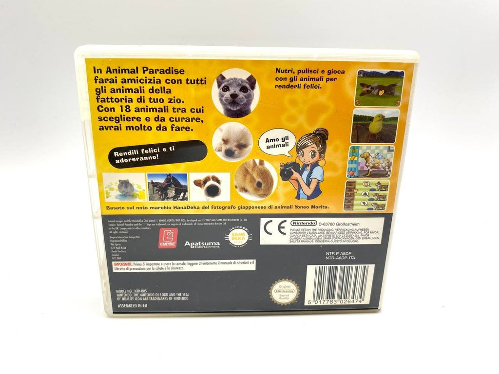 Videogioco ANIMAL PARADISE NINTENDO DS Italiano Funzionante Completo agatsuma