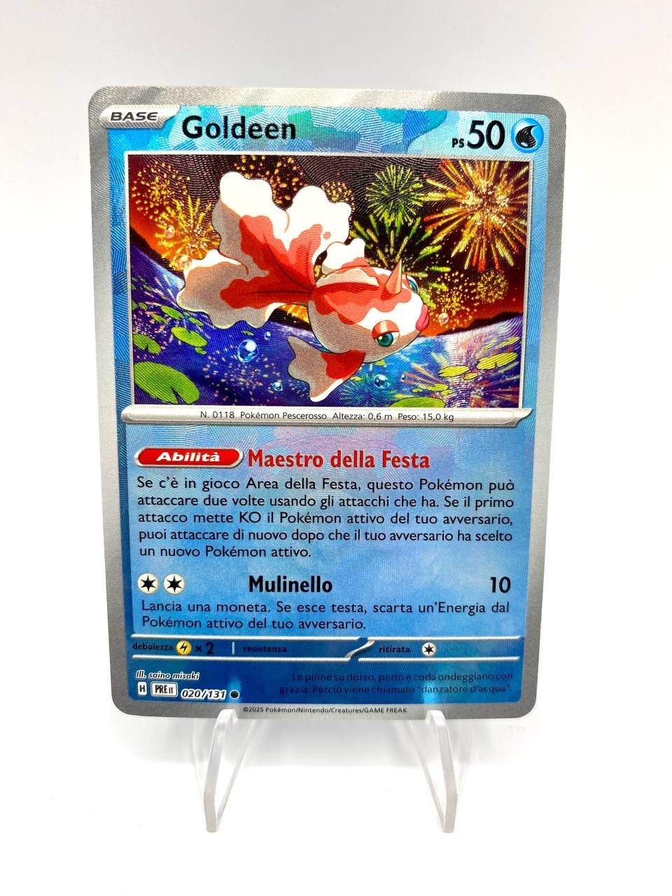Goldeen Reverse MASTER BALL 020/131 set Evoluzioni Prismatiche Italiano NM