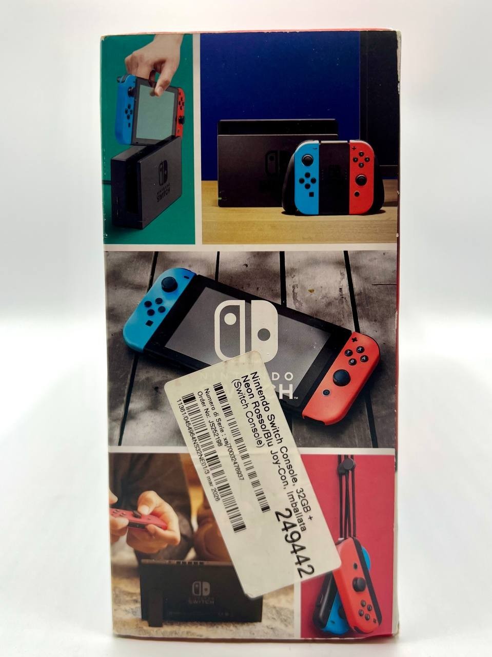 Nintendo Switch 1 Console 32GB Neon Rosso Blu Con scatola e accessori