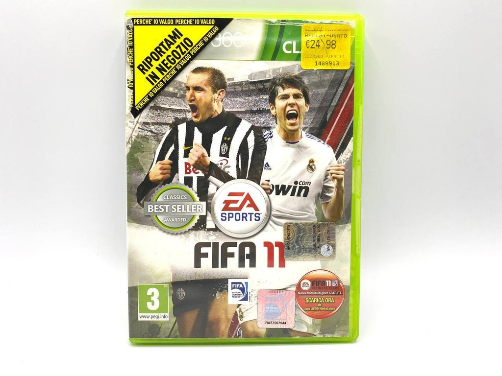 FIFA 11 FOOTBALL 2011 MICROSOFT XBOX 360 PAL ITA ITALIANO COMPLETO FUNZIONANTE