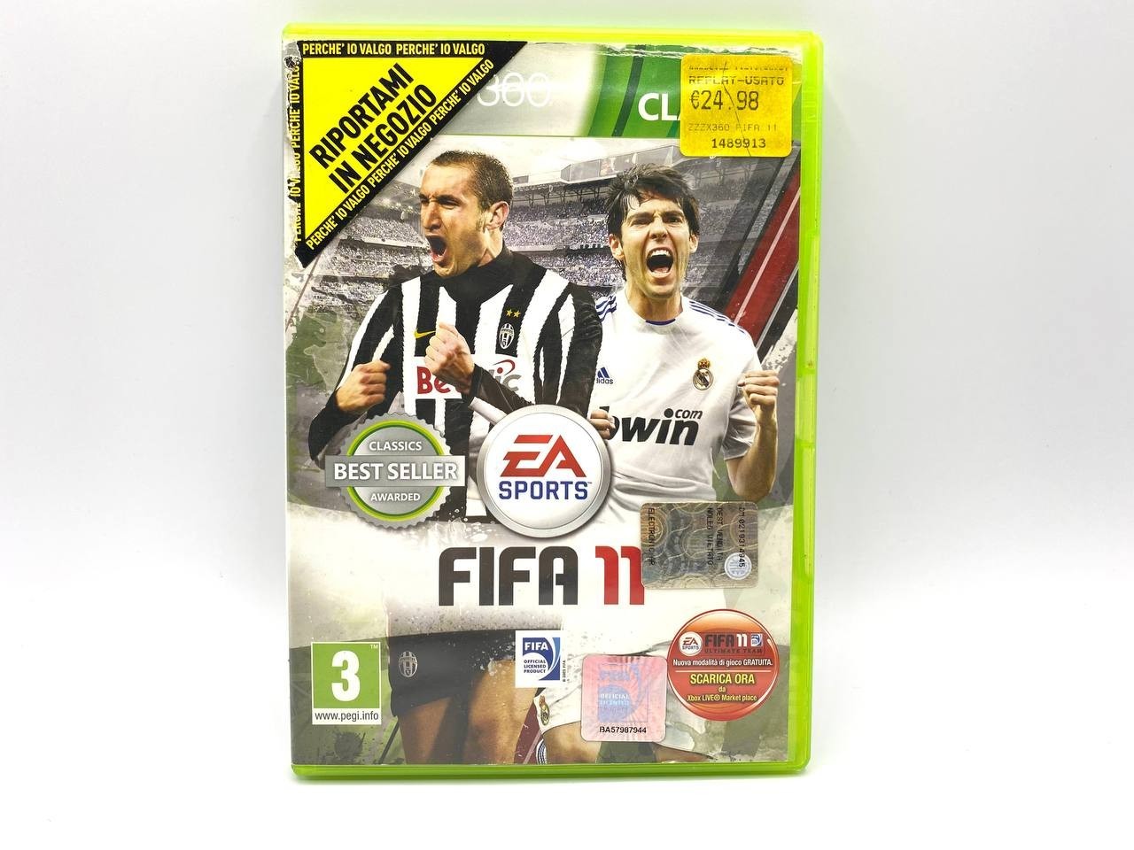 FIFA 11 FOOTBALL 2011 MICROSOFT XBOX 360 PAL ITA ITALIANO COMPLETO FUNZIONANTE