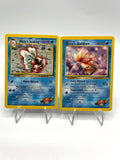 Carte Pokemon set Gym Heroes Misty's Seaking 55/132 Misty's Goldeen 85/132 EXC