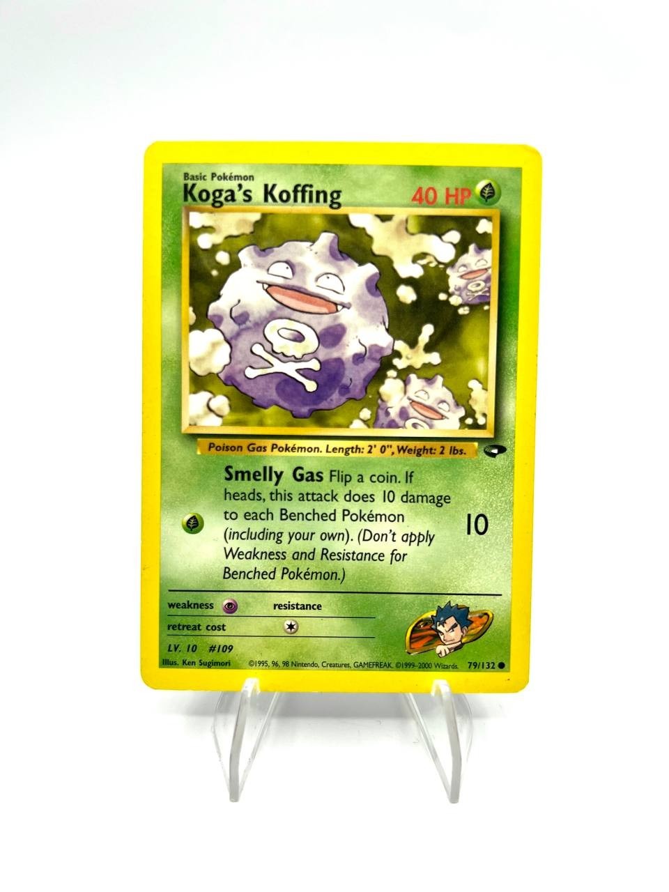 Carta pokemon Koga's Koffing 79/132 set Gym Challenge Inglese no holo Excellent