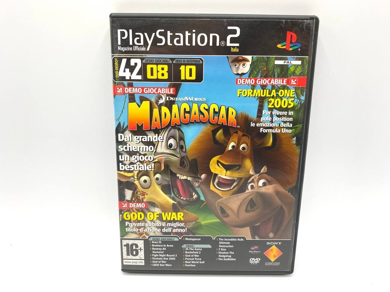 Disco Demo Giocabile N. 42 Madagascar PS2 Sony Playstation Italiano Funzionante