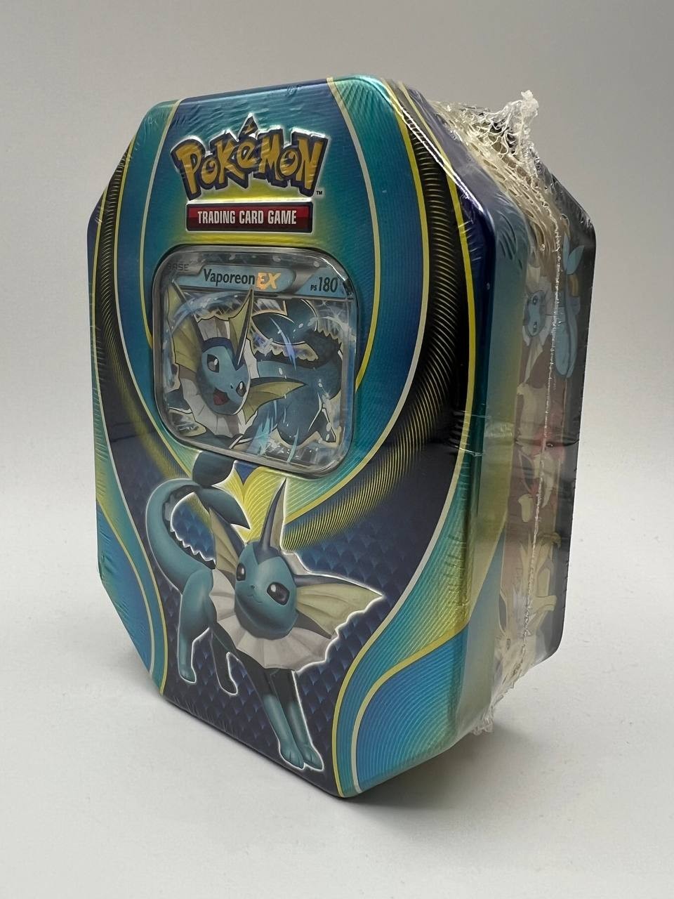 Pokémon Elemental Power Tins: Scatola da collezione vaporeon ex italiano siled