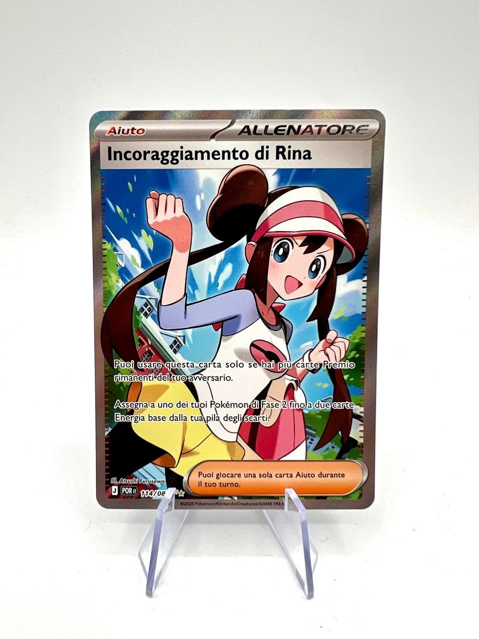 Pokemon Incoraggiamento di Rina Equilibrio Perfetto POR 114/088 Italiano NM holo