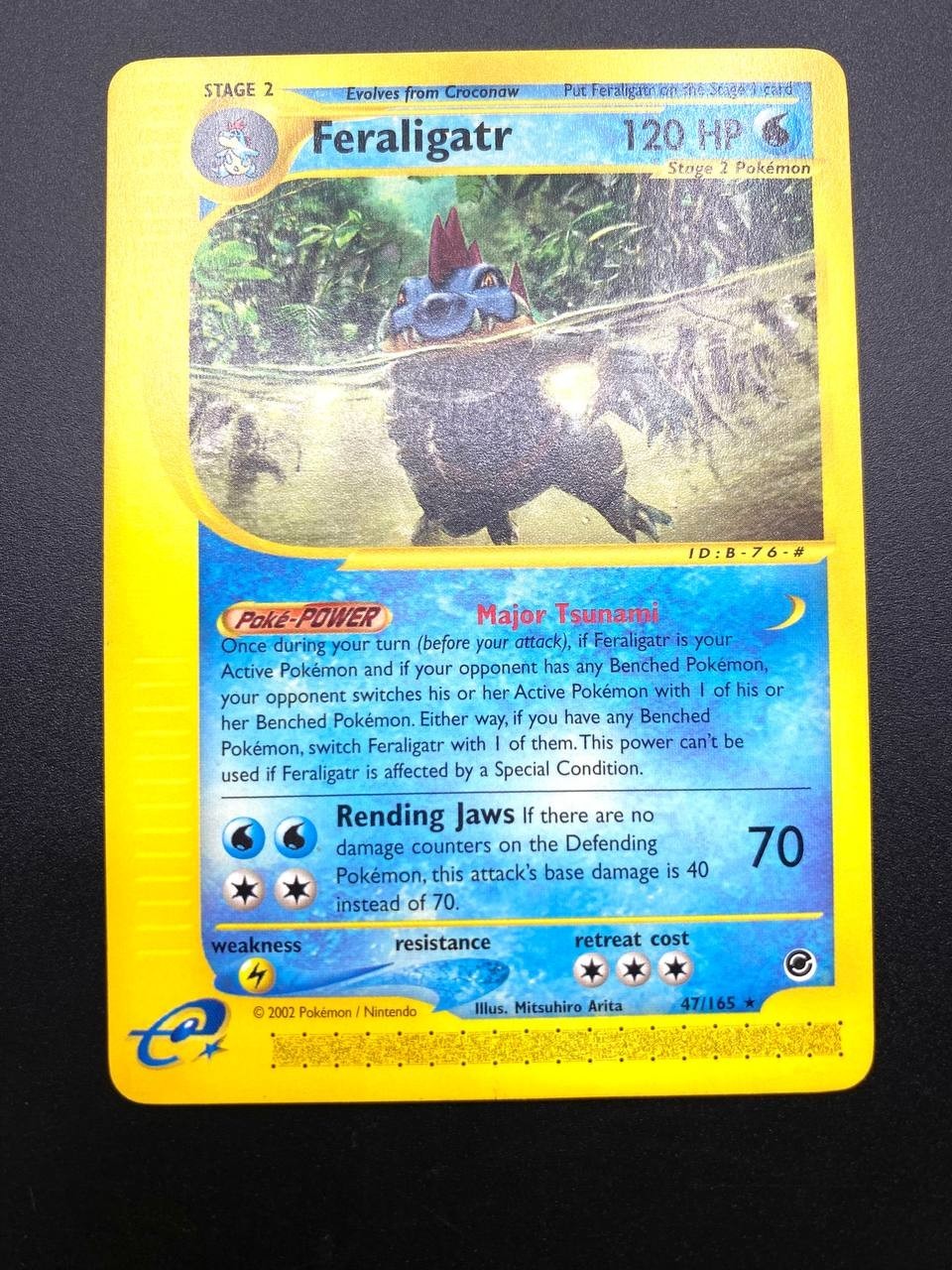 Carta Pokemon Feraligatr Expedition Base Set 47/165 Inglese Near mint No holo
