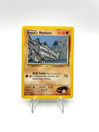 Carta pokemon Brock's Rhyhorn 70/132 Gym Challenge Vintage inglese excellent