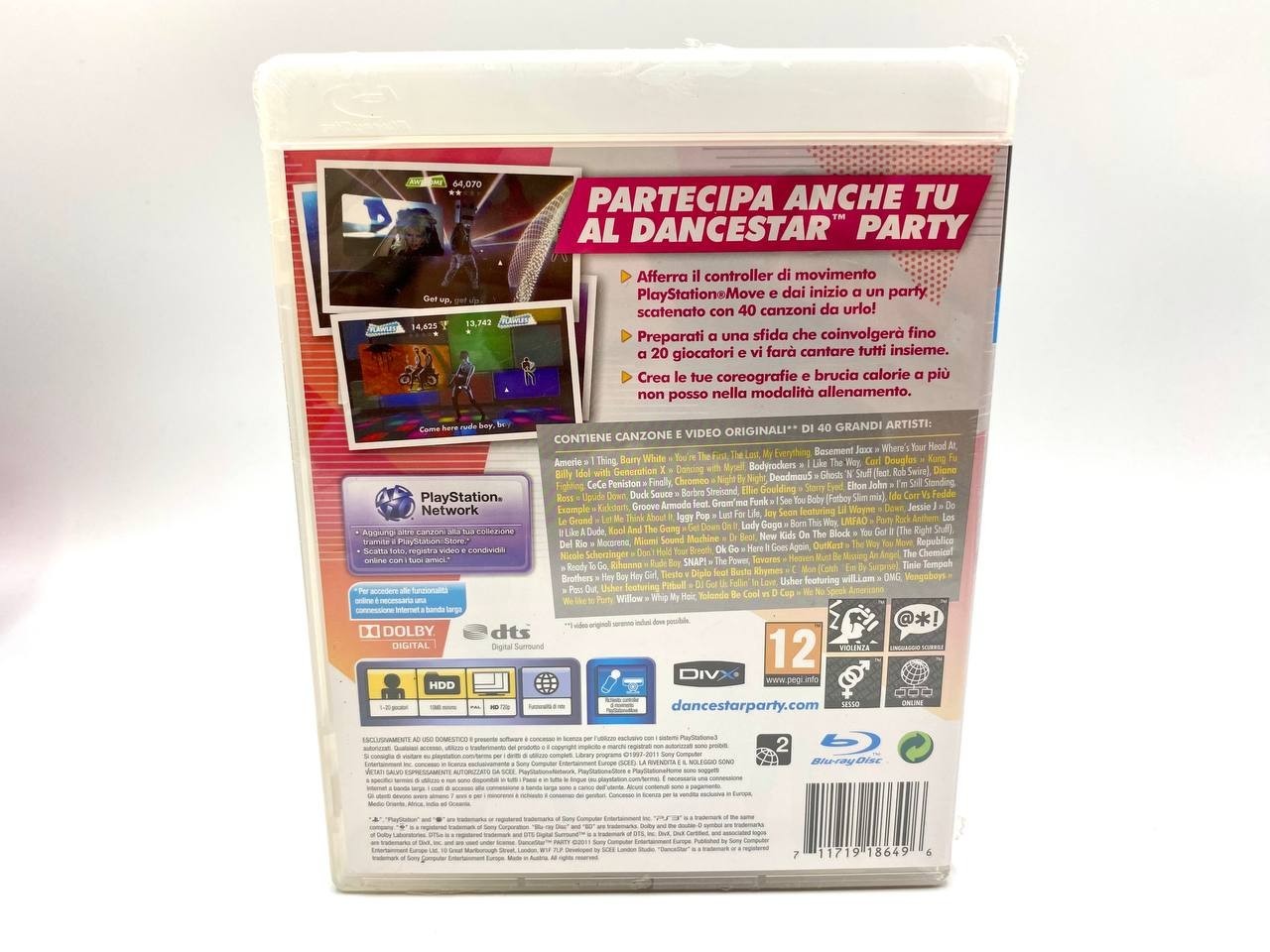 PS3 DANCESTAR PARTY Nuovo Playstation 3 COMPLETO PAL Italiano Sigillato