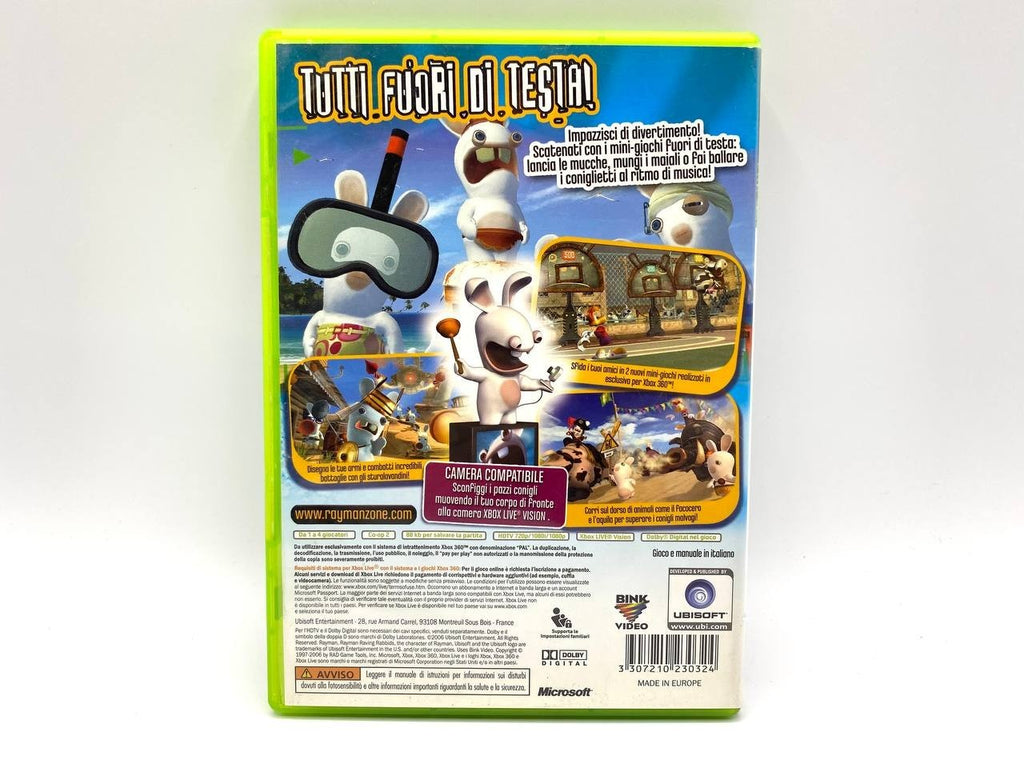 Rayman Raving Rabbids Microsoft Xbox 360, 2007 Completo Funzionante Italiano