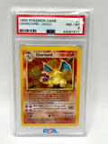 Carta Base Set CHARIZARD HOLO RARE 1999 POKEMON GAME 4/102 PSA 8 Near MINT Card