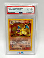 Carta Base Set CHARIZARD HOLO RARE 1999 POKEMON GAME 4/102 PSA 8 Near MINT Card