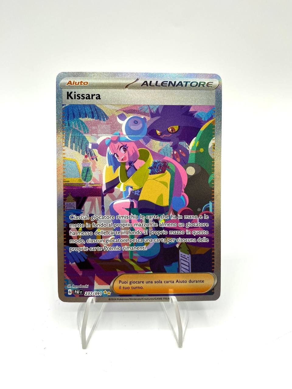 Carta pokemon KISSARA PAF 237/091 set DESTINO DI PALDEA Italiano Near mint Holo