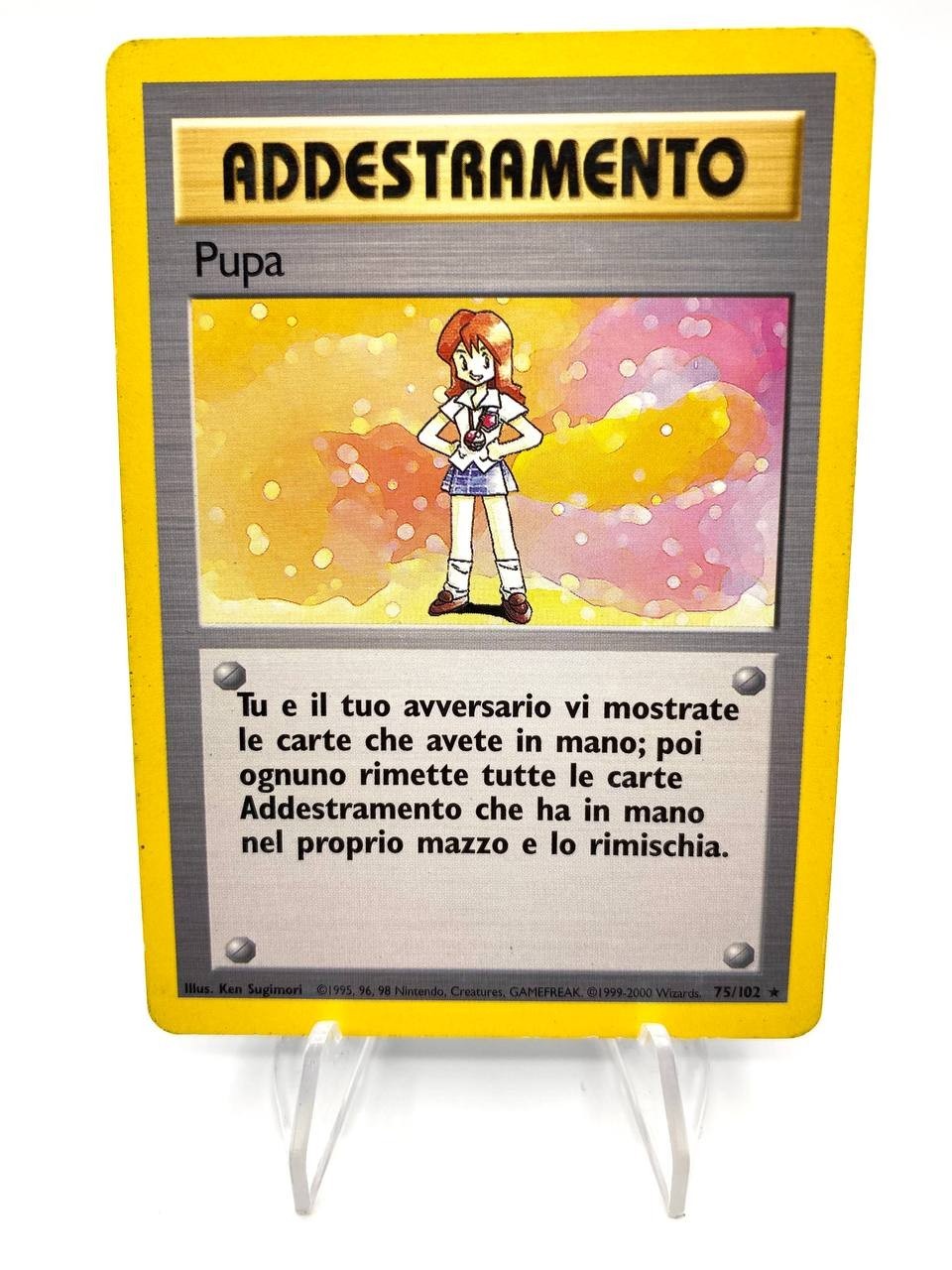 Carta Pokemon Pupa Addestramento Set Base BS 75/102 Italiano Vintage Excellent