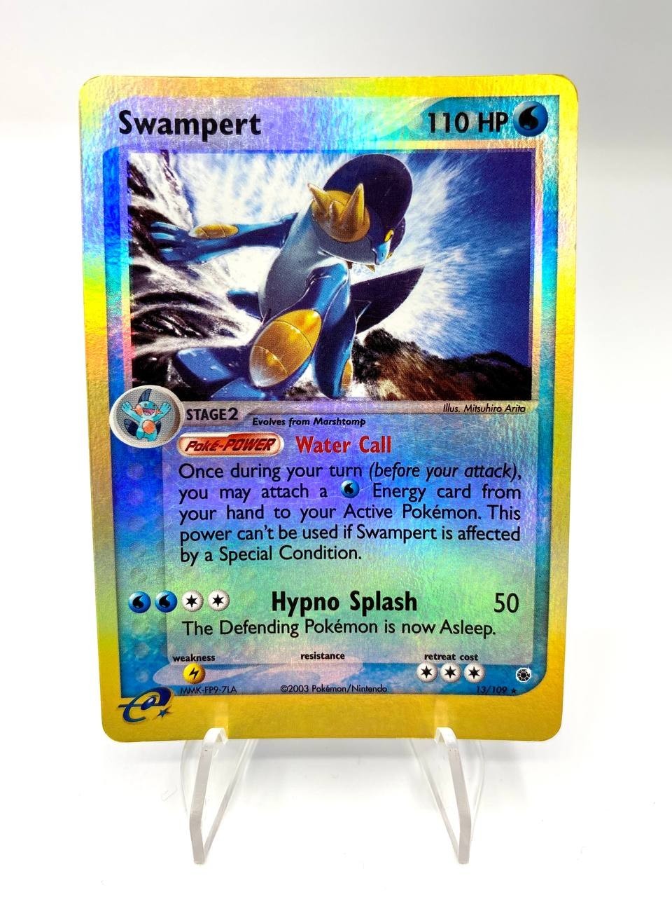 Carta Pokemon Swampert Reverse Holo Ruby and Sapphire 13/109 Excellent ENG