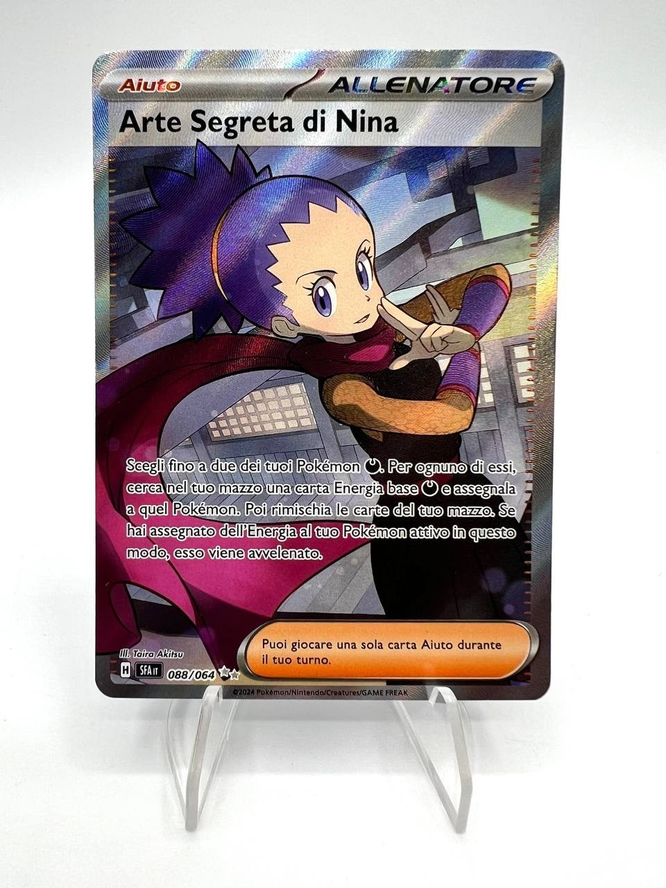 Carta pokemon ARTE SEGRETA DI NINA 088/064 Holo Set Segreto Fiabesco SFA NM