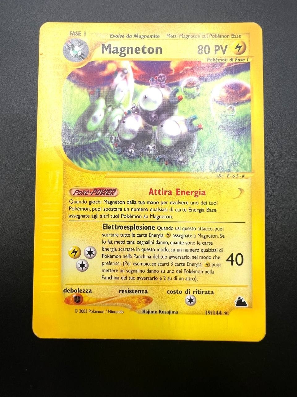 Carta Pokemon Magneton set Skyridge 19/144 No holo Italiano Good Vintage