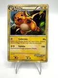 Carta pokemon Raichu 30/30 set HGSS Trainer Kit Holo Vinatge 2010 Poor