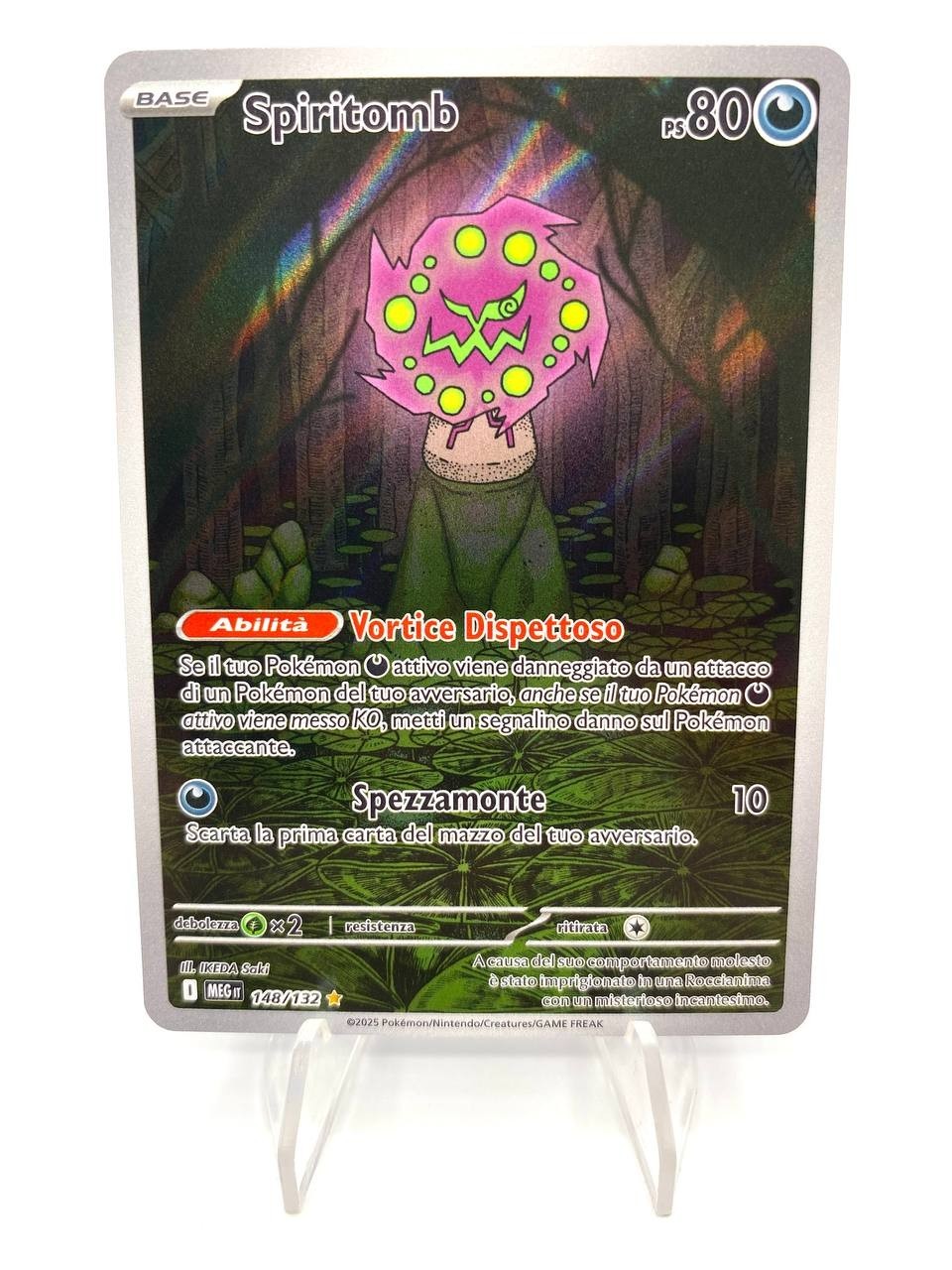 Carta Pokemon Spiritomb 148/132 MEG set Megaevoluzione Italiano near mint Holo