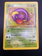 Carta Pokemon Ekans 1a Edizione 46/62 Italiano Fossil FO Near mint Vintage