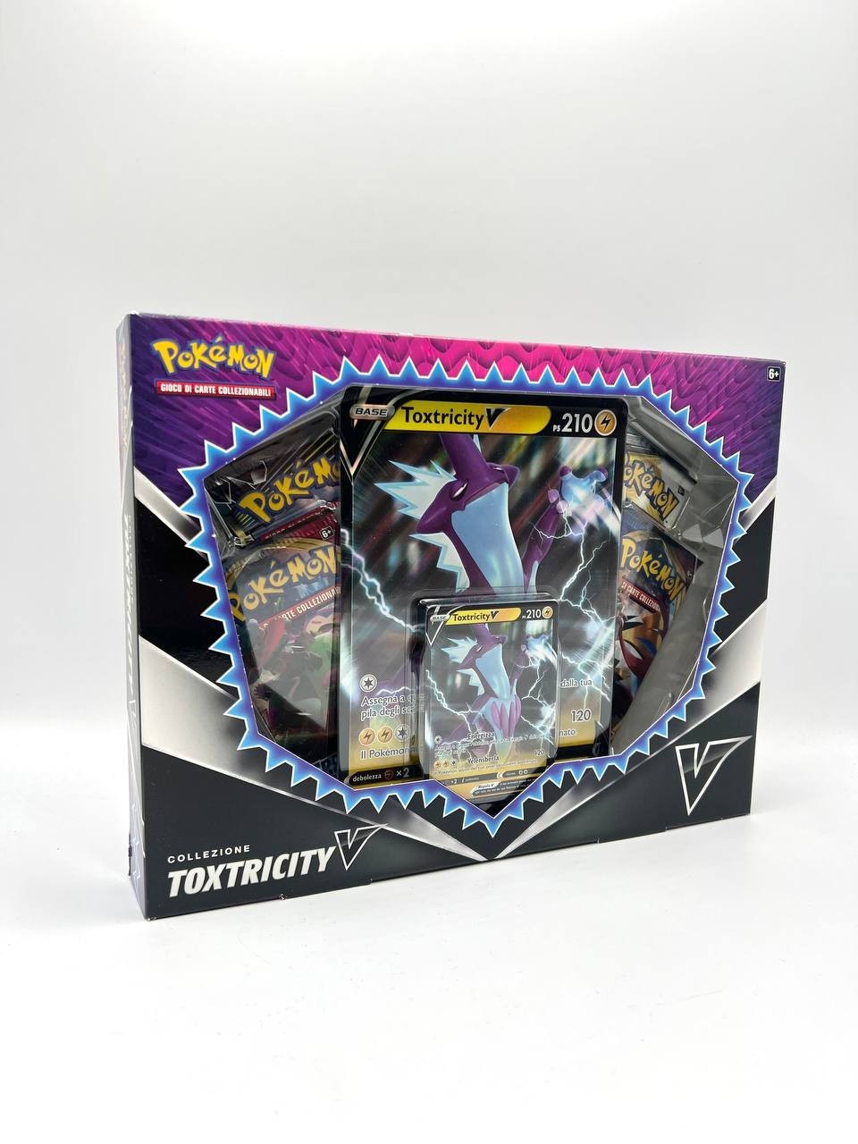 Pokemon Collezione Toxtricity V Italiano sealed 4 bustine 1 promo